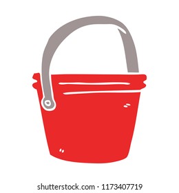 cartoon doodle bucket