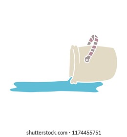 cartoon doodle bucket
