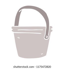 cartoon doodle bucket