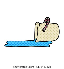 cubo de doodle de dibujos animados