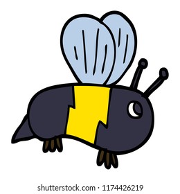 cartoon doodle bumble bee