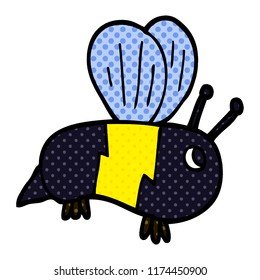 cartoon doodle bumble bee