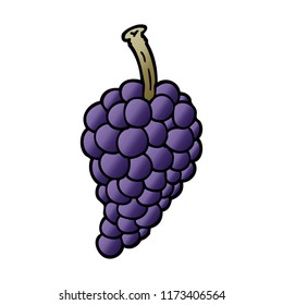 cartoon doodle bunch of grapes