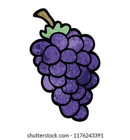 cartoon doodle bunch of grapes