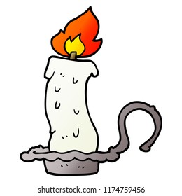 velas de quema de doodles de dibujos animados