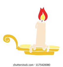 velas de quema de doodles de dibujos animados