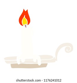 cartoon doodle burning candle