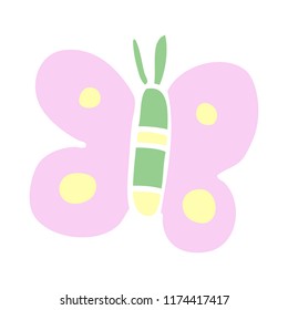 mariposa de dibujos animados 