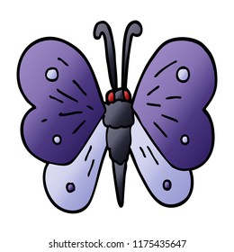 cartoon doodle butterfly