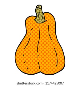 cartoon doodle butternut squash