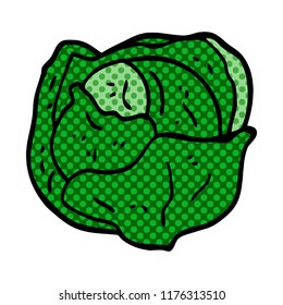 cartoon doodle cabbage