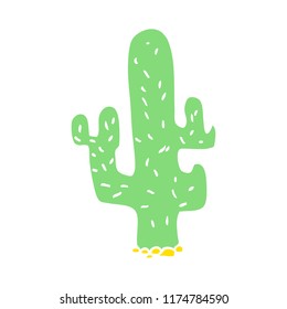 caricatura doodle cactus