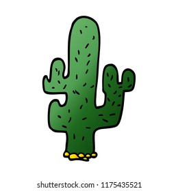 cartoon doodle cactus