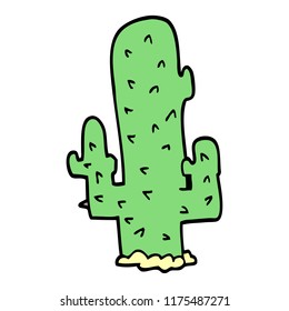 cartoon doodle cactus