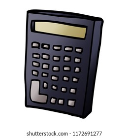 cartoon doodle calculator