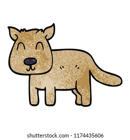 cartoon doodle calm dog