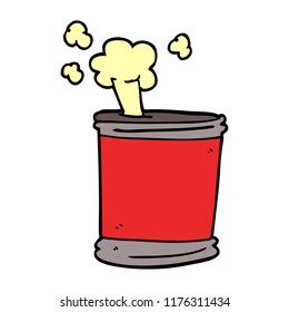 cartoon doodle can of beer