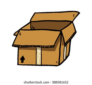 Cartoon Cardboard Box Images, Stock Photos & Vectors | Shutterstock