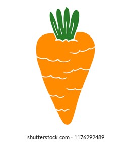 cartoon doodle carrot
