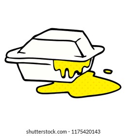 cartoon doodle cheesy takeout