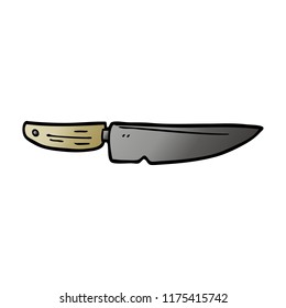 cartoon doodle chef knife