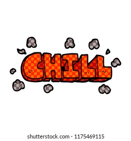 cartoon doodle chill symbol