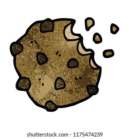 cartoon doodle chocolate biscuit