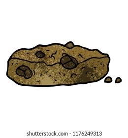 cartoon doodle chocolate chip cookie