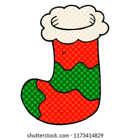 cartoon doodle christmas stocking