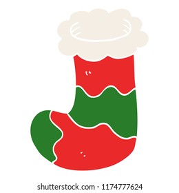 cartoon doodle christmas stocking