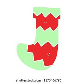 cartoon doodle christmas stocking