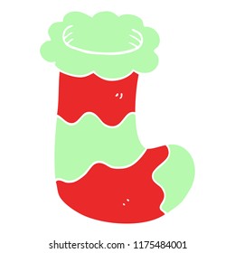 cartoon doodle christmas stocking