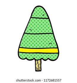 cartoon doodle christmas tree