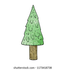 cartoon doodle christmas tree