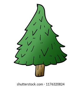 cartoon doodle christmas tree