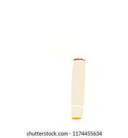 cigarrillo de doodle de dibujos animados