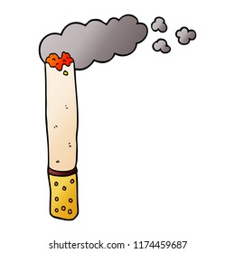 cartoon doodle cigarette
