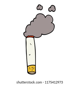 cartoon doodle cigarette