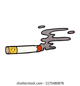 cartoon doodle cigarette