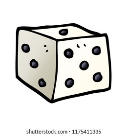 cartoon doodle classic dice