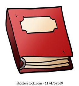 cartoon doodle closed book