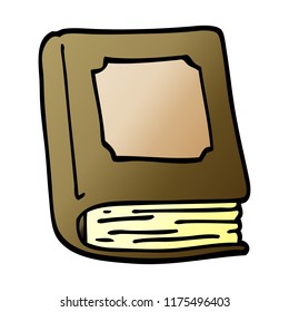 libro de caricatura de doodle cerrado