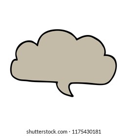 burbuja de discurso en la nube de dibujos animados