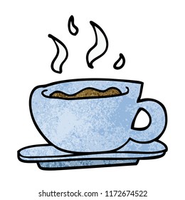 Cartoon-Doodle-Kaffeetasse