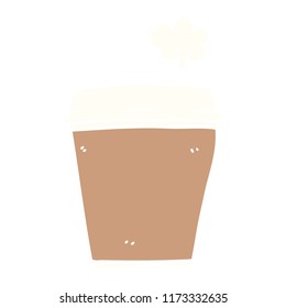 cartoon doodle coffee cup