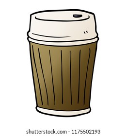 cartoon doodle coffee cup