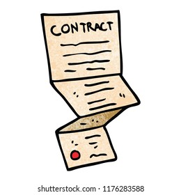 contrato complicado de dibujos animados