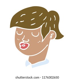 cartoon doodle content face
