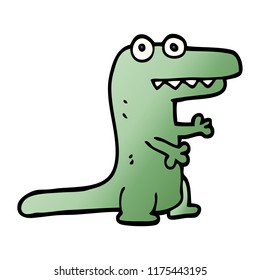 Cartoon-Doodle-Krokodil