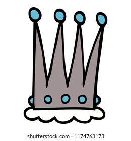 cartoon doodle crown